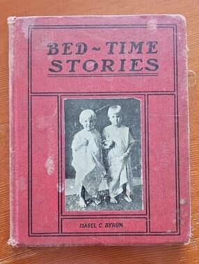 1911 Antique Bed-Time Stories Vintage Red Hardcover Book